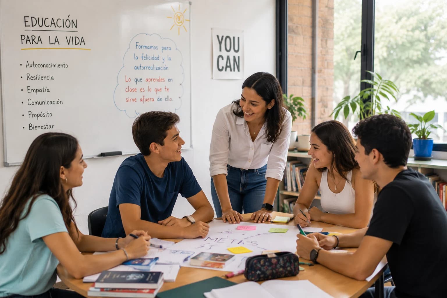 Estudiantes de Educate aprendiendo para la vida